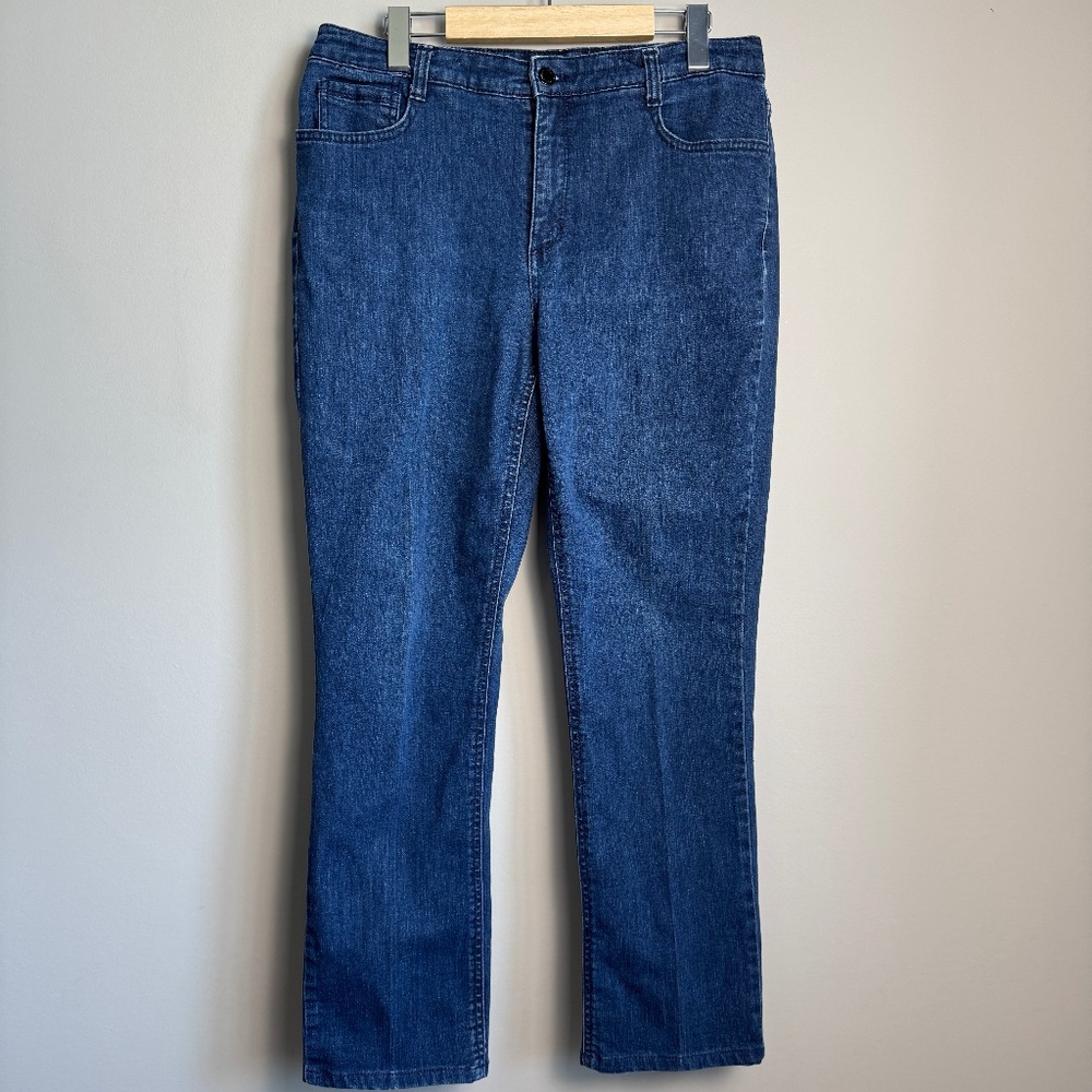 Jones New York Women's Lexington Straight Missy Jeans‎ Medium Wash 12 Short